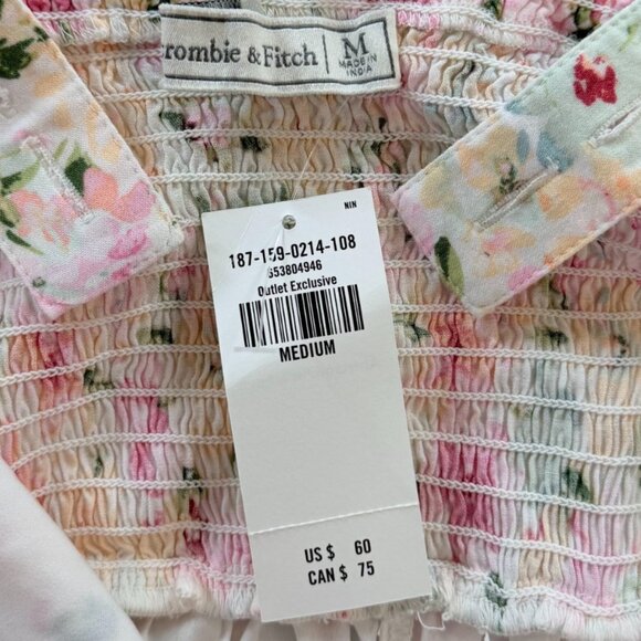 NWT Abercrombie & Fitch Floral Maxi Dress Size Medium - Picture 3 of 7